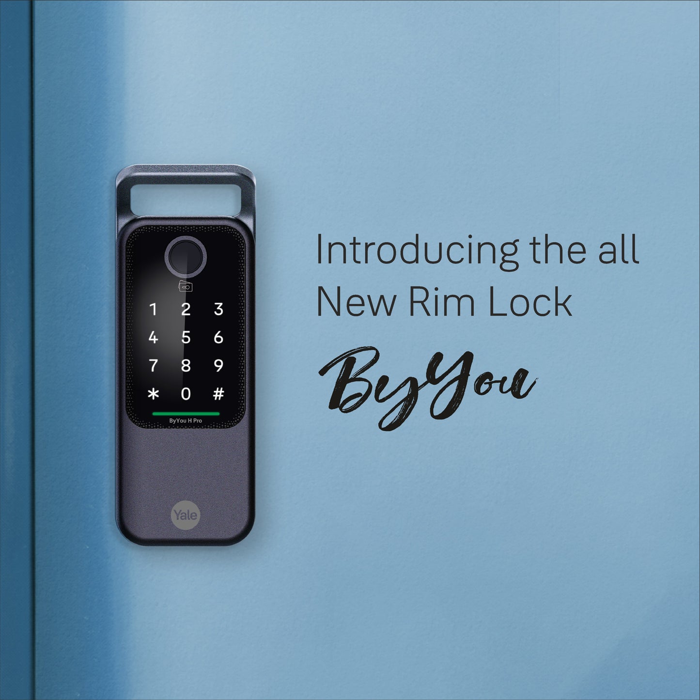 ByYou V Pro Smart Door Lock with 5 Way Unlocking Fingerprints, In-built Bluetooth, PIN Code, RFID Tag, Manual Key (Black)